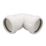 FloPlast Push-Fit Waste Knuckle Bend White 90° 40mm