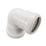 FloPlast Push-Fit Waste Knuckle Bend White 90° 40mm