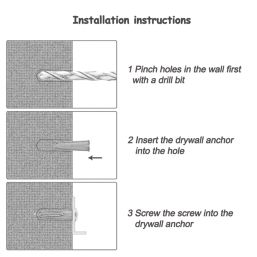 Easyfix  Wall Plugs 5mm x 25mm 100 Pack