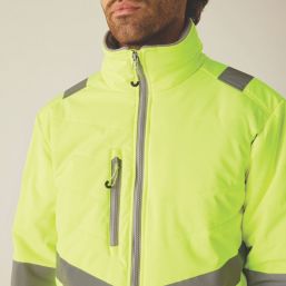 Regatta Hi-Vis Two-Tone Thermal Jacket Yellow 4X Large 60.6" Chest