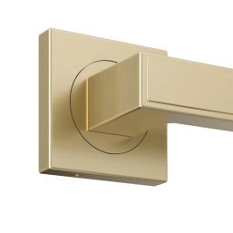 Cooke & Lewis Preder Lever on Rose Door Handles Pair Brushed Brass