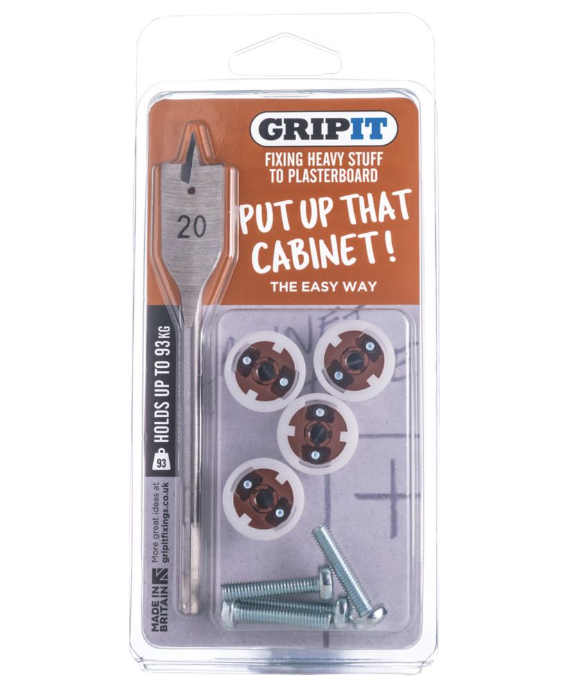 Gripit Brown 20mm Plasterboard Fixings (8 Per Pack)