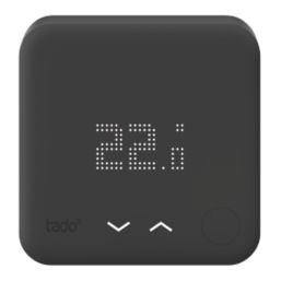 Tado Black Edition Wired Heating Smart Thermostat - Screwfix