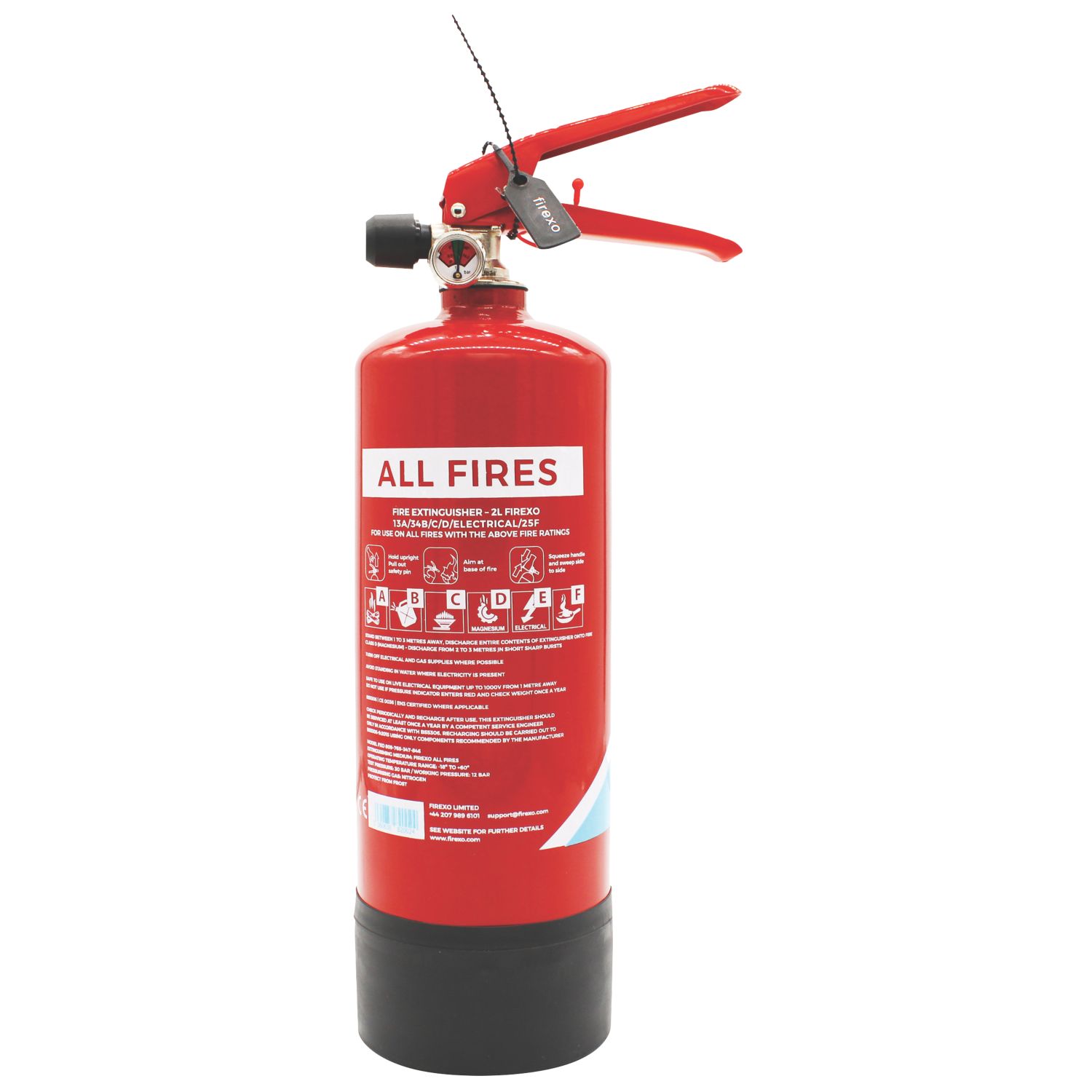 Firexo All Fires Fire Extinguisher 2Ltr (186PG)