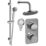 ETAL Bitling Rear-Fed Concealed Polished Chrome Thermostatic Bar Mixer Shower