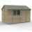 Forest Timberdale 12' x 8' 6" (Nominal) Reverse Apex Tongue & Groove Timber Shed