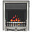 Be Modern Fazer Chrome Switch Control Easy to Install Electric Inset Fire 525mm x 165mm x 590mm