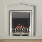 Be Modern Fazer Chrome Switch Control Easy to Install Electric Inset Fire 525mm x 165mm x 590mm