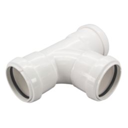 FloPlast Push-Fit Equal Tee White 92.5 (87.5)° 40mm