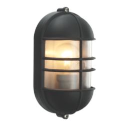 Black Bulkhead Outdoor Security Light