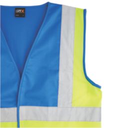 Pro RTX High Visibilty  Waistcoat Yellow / Royal Blue Medium 40" Chest