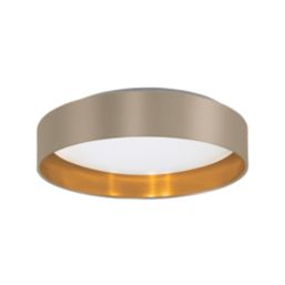 Eglo Maserlo 2 LED Ceiling Light Cappuccino 20W 2400lm