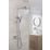 Bristan Craze2 HP/Combi Flexible Exposed Chrome-Plated Thermostatic Bar Mixer Shower with Diverter