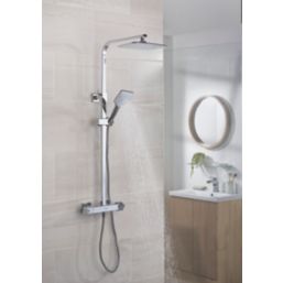 Bristan Craze2 HP/Combi Flexible Exposed Chrome-Plated Thermostatic Bar Mixer Shower with Diverter