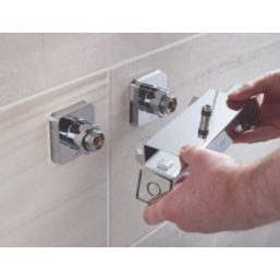 Bristan Craze2 HP/Combi Flexible Exposed Chrome-Plated Thermostatic Bar Mixer Shower with Diverter