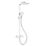 Bristan Craze2 HP/Combi Flexible Exposed Chrome-Plated Thermostatic Bar Mixer Shower with Diverter