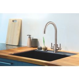 Clearwater Rococo Monobloc Mixer Tap Brushed Nickel PVD