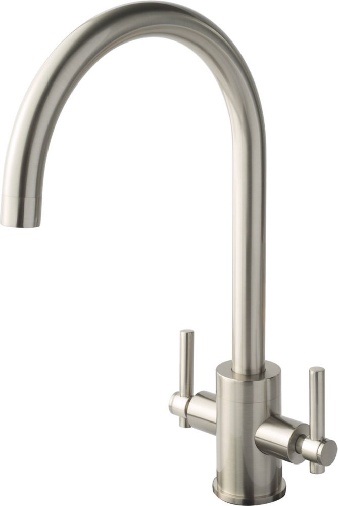 Clearwater Rococo Monobloc Mixer Tap Brushed Nickel PVD Screwfix