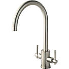 Clearwater Rococo Monobloc Mixer Tap Brushed Nickel PVD