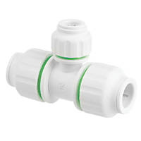 Flomasta Twistloc SPT67661M Plastic Push-Fit Reducing Tee 15 x 15 x 10mm
