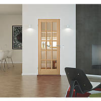 Jeld-Wen  15-Clear Light Unfinished Oak Veneer Wooden 15-Panel Internal Door 2040 x 726mm