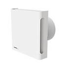 Manrose Quiet Fan X5 Conceal/ QF100HTX5CON 100mm (4") Axial Bathroom Extractor Fan with Humidistat & Timer White 220-240V