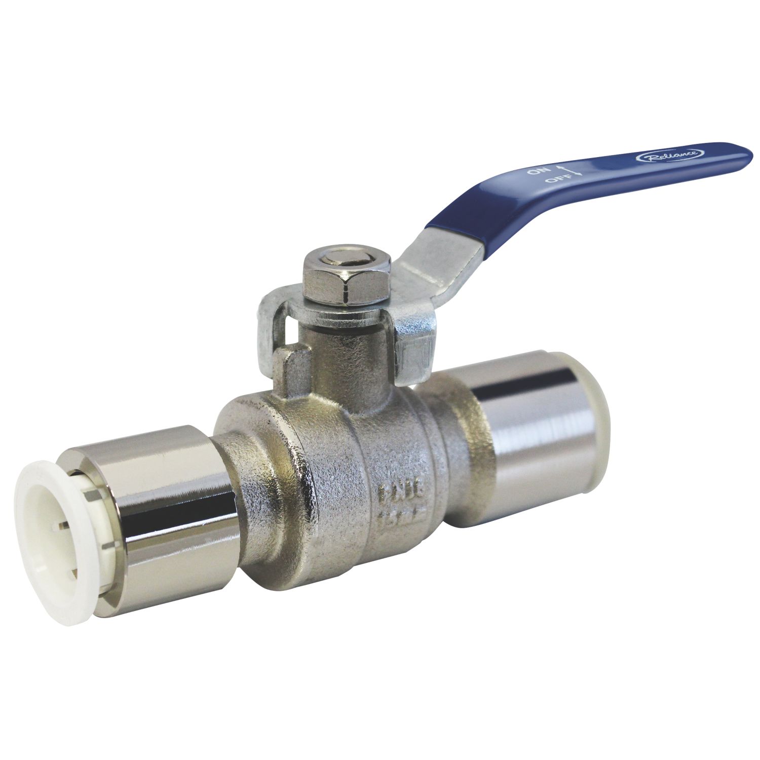 Reliance Valves BVAL400200 Push-Fit Full Bore 15mm Ball Valve with Blue/Red Handles (187KJ)