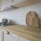 Wilsonart Stone Tessera Yellow Splashback 3050mm x 750mm x 4mm