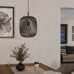 Eglo Romazzina Single Pendant Light Black