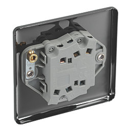 LAP  20A 16AX 2-Gang 2-Way Light Switch  Black Nickel with Black Inserts