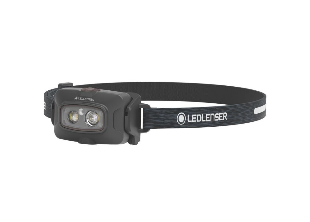 LEDlenser HF4R Core Rechargeable LED Head Torch Black 500lm - Screwfix