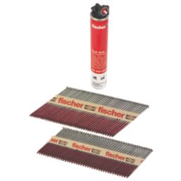 Fischer Galvanised Nail Fuel Pack 3.1mm x 90/75mm 1100 Pieces