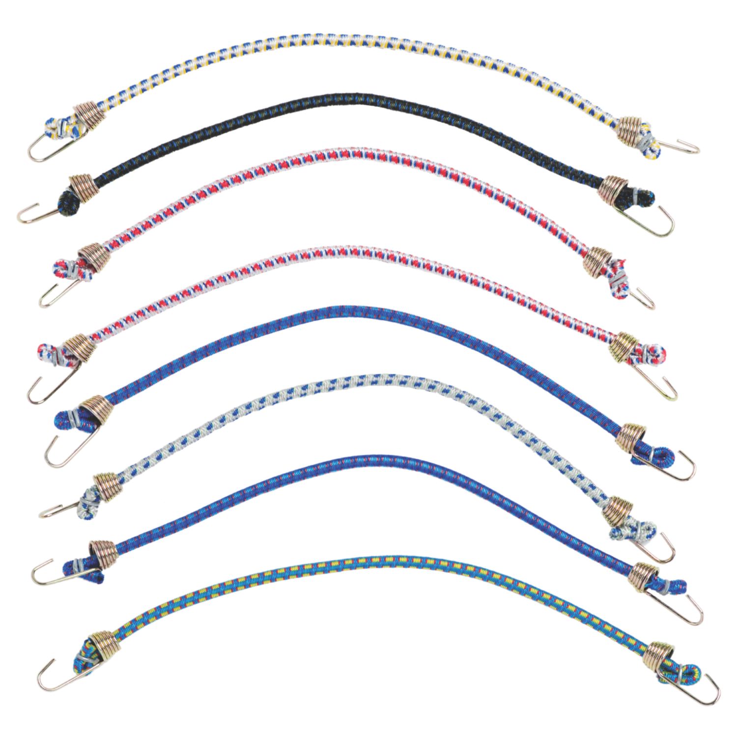 Smith & Locke Mini Bungee Cords 254mm x 4mm 8 Pack (187VE)