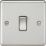 Knightsbridge  10AX 1-Gang Intermediate Switch Brushed Chrome