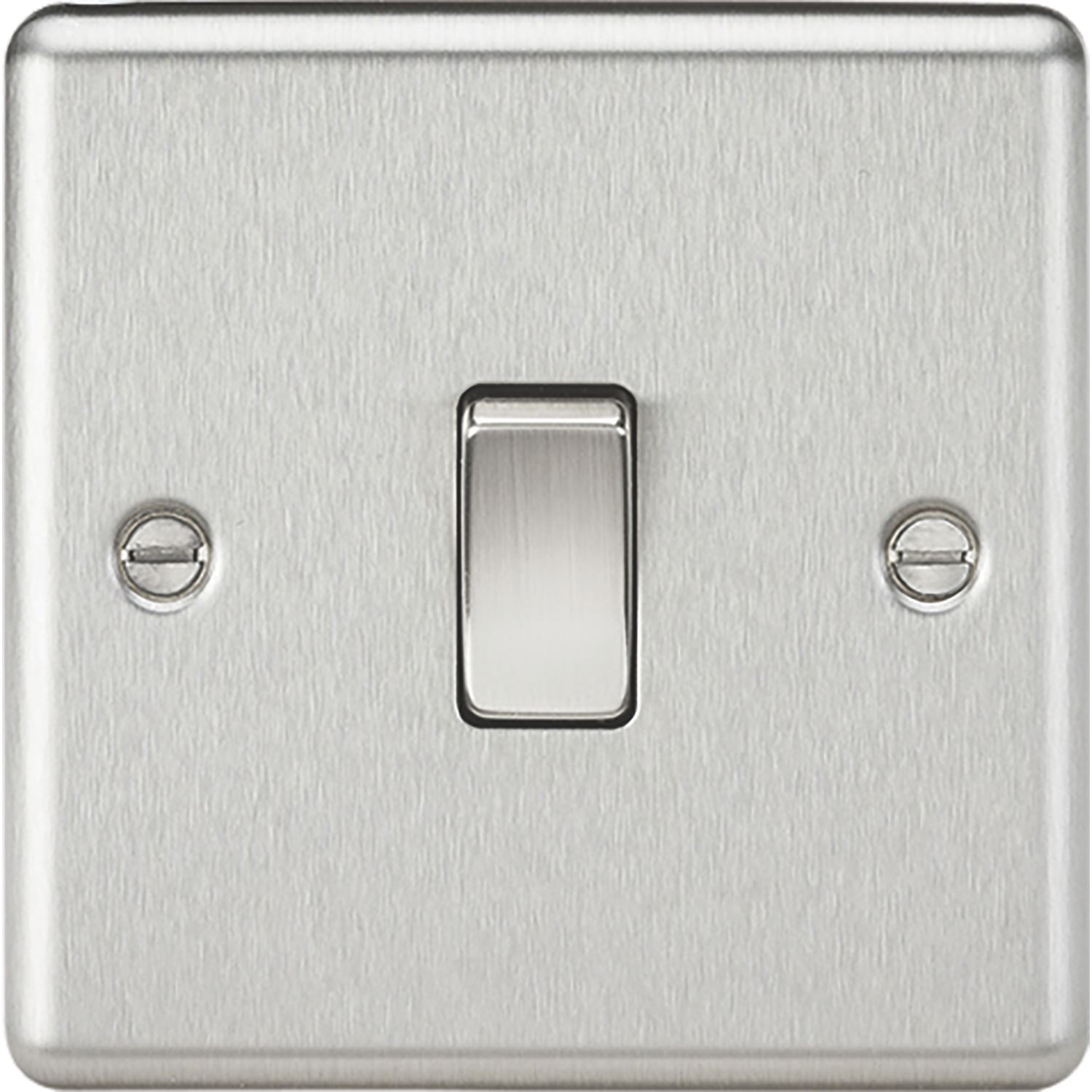 Knightsbridge 10AX 1-Gang Intermediate Switch Brushed Chrome (187VF)