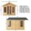 Mercia  8' x 10' (Nominal) Apex Timber Summerhouse