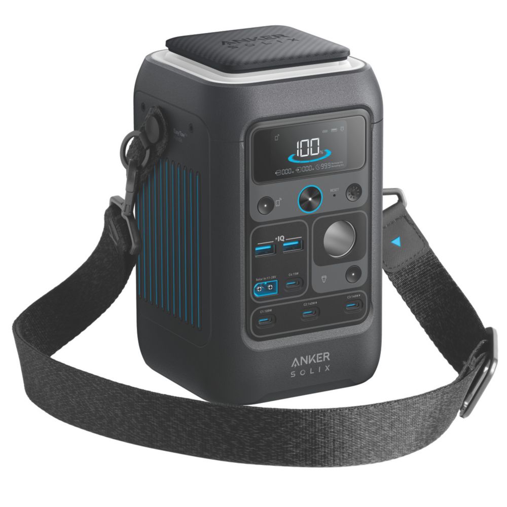 Anker Solix C300X DC 300W Portable Power Station 288Wh - Screwfix