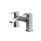 ETAL Kinlin Chrome 143mm Deck Mounted Lever 2 Tap Holes Bath Mixer Tap