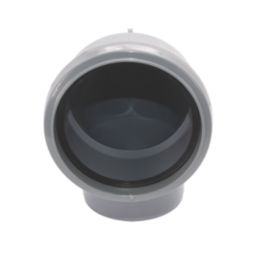 FloPlast  Push-Fit 92.5° Single Socket Bend Grey 110mm