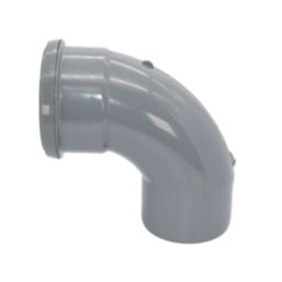 FloPlast  Push-Fit 92.5° Single Socket Bend Grey 110mm