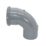 FloPlast  Push-Fit 92.5° Single Socket Bend Grey 110mm