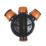 FloPlast Push-Fit 3-Inlet Adjustable Mini Access Chamber Base 300mm