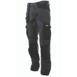 DEWALT Barstow Holster Work Trousers Charcoal Grey 40" W 31" L