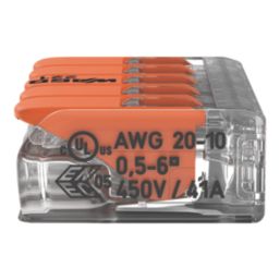 Wago 221-615 41A 5-Way Lever Connectors 15 Pack