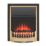 Glen Crofton Brass Switch Control Plug-In Electric Inset Fire 510mm x 165mm x 605mm