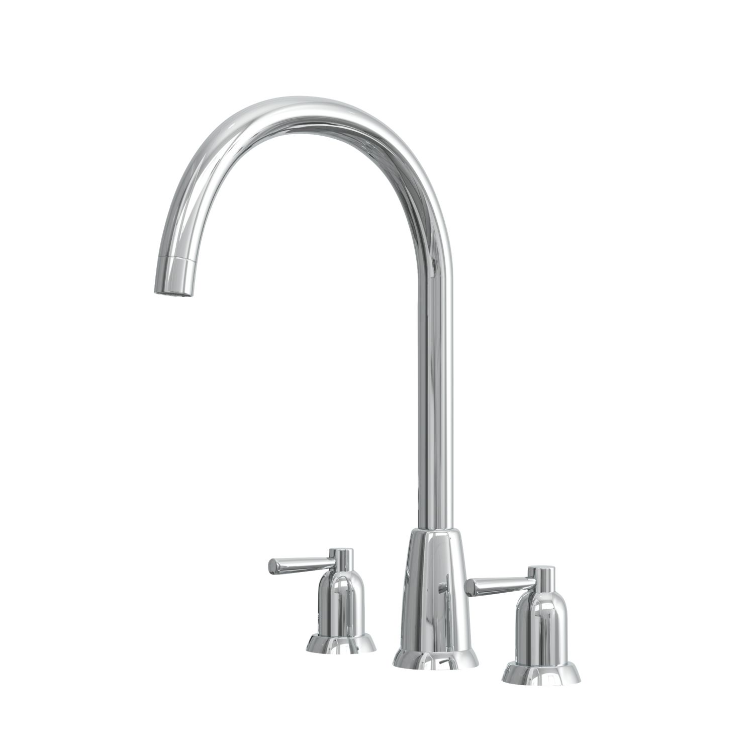 ETAL Cuthbert Dual Lever 3-Hole Kitchen Tap Chrome (188JL)