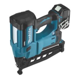 Makita DBN600RTJ 64mm 18V 2 x 5.0Ah Li Ion LXT Second Fix Cordless Nail Gun Screwfix