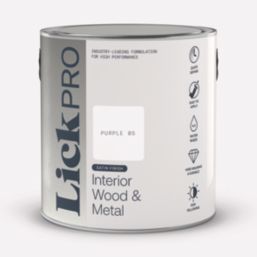 LickPro 2.5Ltr Purple 05 Satin Water-Based Trim Paint