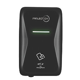 Project EV Pro-Earth RFID 1 Port 7.3kW  Mode 3 Type 2 Socket Electric Vehicle Charger Black & White