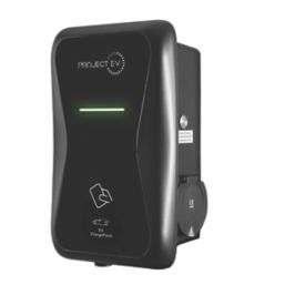 Project EV Pro-Earth RFID 1 Port 7.3kW  Mode 3 Type 2 Socket Electric Vehicle Charger Black & White